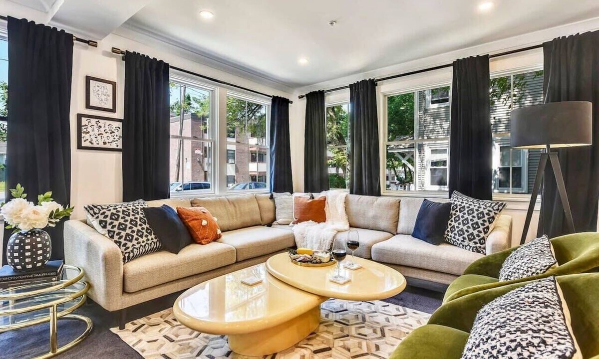 Jamaica Plain Condo | 4BR Mid-Century Glam Retreat | Near T