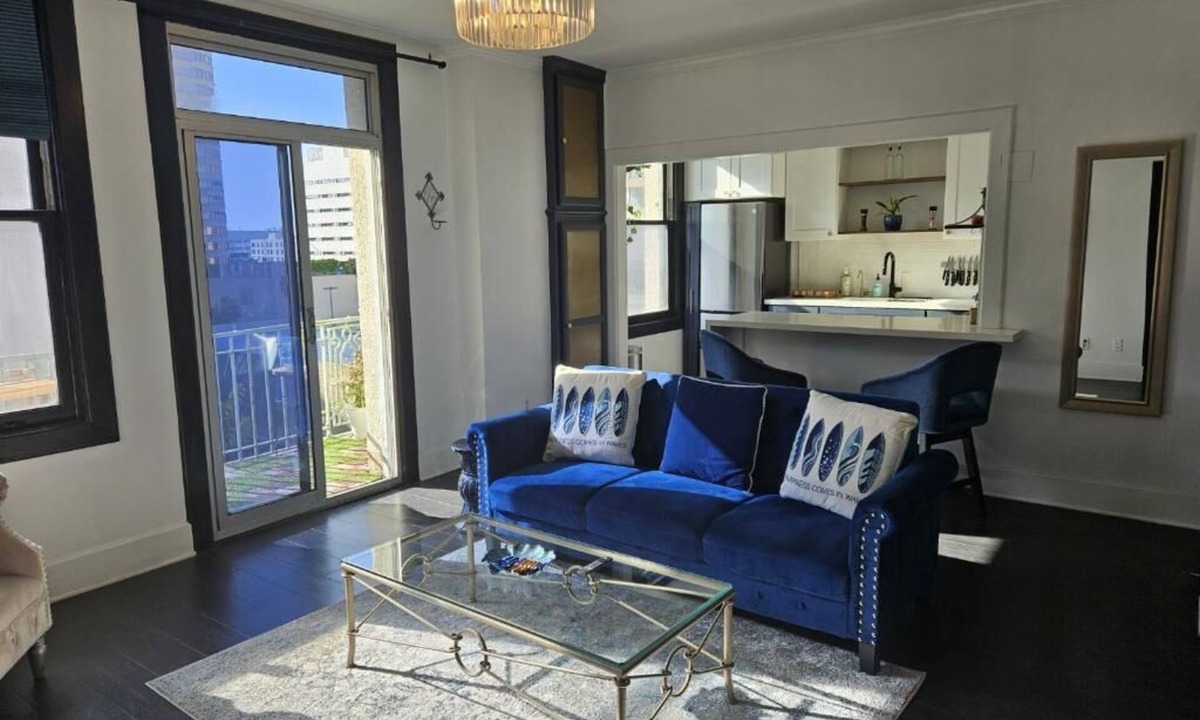 East Village Condo | Luxe Suite one bedroom condo with free parking, balcony and partial ocean view.