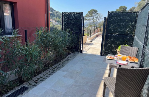 La Trinite Apartment | Air-conditioned studio with terrace, jacuzzi & parking - near Nice & Monaco