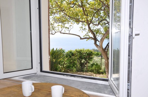 Eze Cottage | Color Garden: Exceptional sea view and Mediterranean garden, for 4.