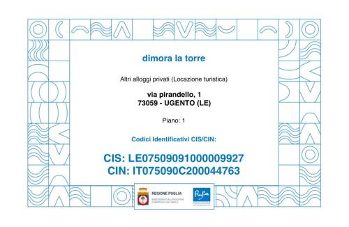 Torre Mozza House | dimora la torre
