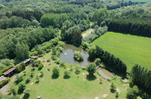 Florennes Boat Rental | le bateau sur lac privé de 2 hectares poissonneux au milieu des bois