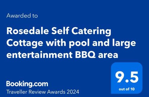Rosetta House | Midlands Self catering Cottage with pool and large entertainment BBQ area- Rosedale