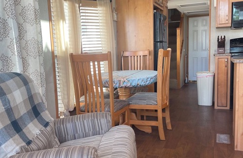 Key Largo RV Rental | Tiny Home in Calusa campground with ample parking for truck and boat.