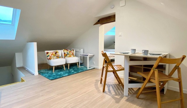 Charming new studio under the roof - center Montbazon