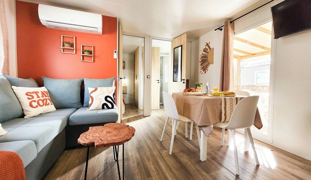 Dreamy Lodge - Beach 100m away, bungalow ideal for families - 4* campsite