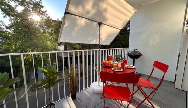 Grape place for 4 people, with washing machine, in the heart of Pully