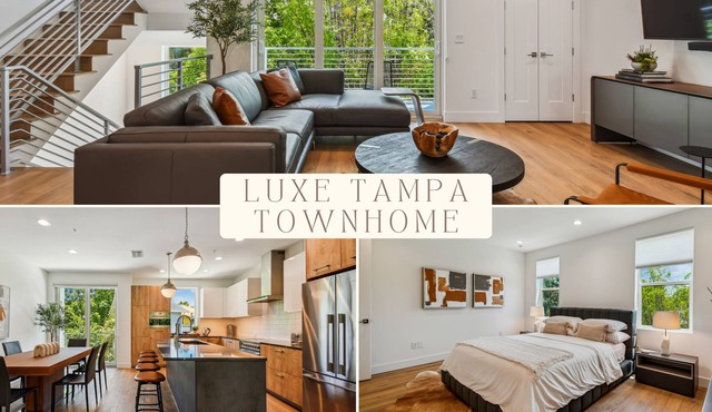 Luxe Tampa Townhome: Walkable to Hyde Park ◾ Bayshore Blvd ◾ SoHo ◾ Downtown