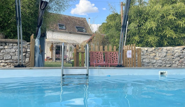 Maison de Campagne 6 Personnes Avec Piscine 11 m x 3 M-baignoire Balnéothérapie