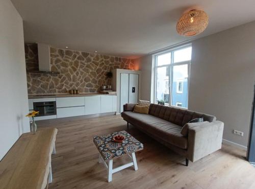 Mediterranean apartment with home theater