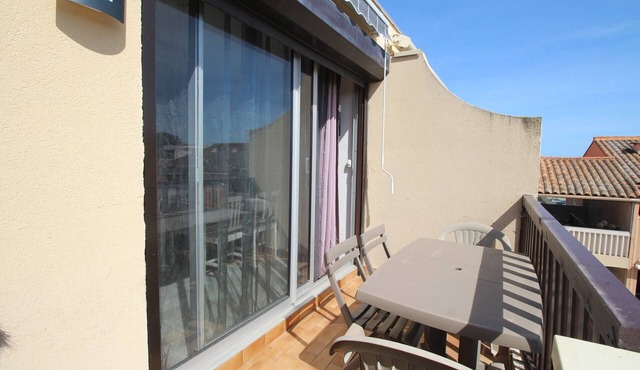 Studio for 4 people in a residence with swimming pool + parking