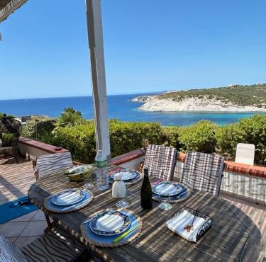 Terrace with dreamy sunset Cala Sapone