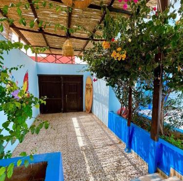 The blue house