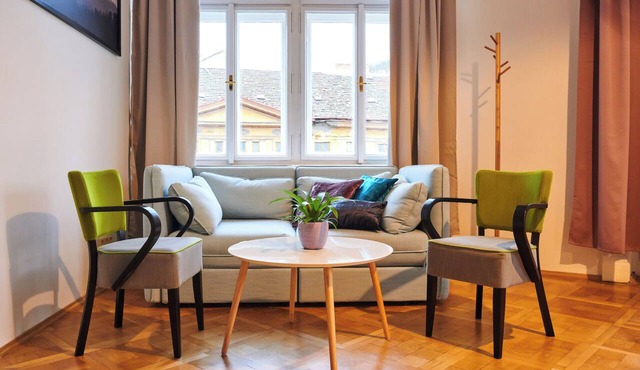 Two Bedroom Lesser Town Apartment with a balcony