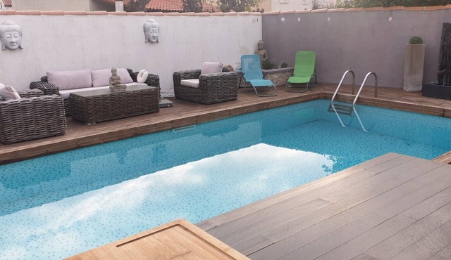 Villa 8p piscine +spa + climatisation proche des plages